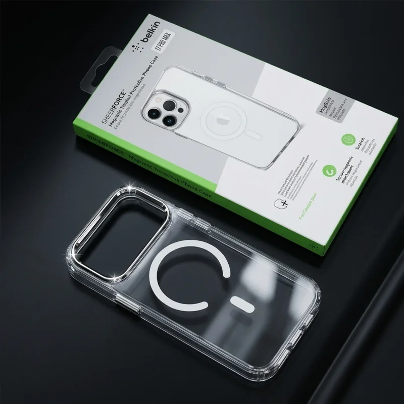 کاور شفاف مگ سیف Belkin Clear Metal برای iPHONE 17 — تصویر ۵