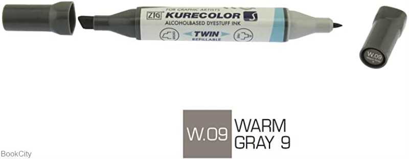 ماژیک طراحی ZIG- KURECOLOR W09 Warm Gray — تصویر ۲