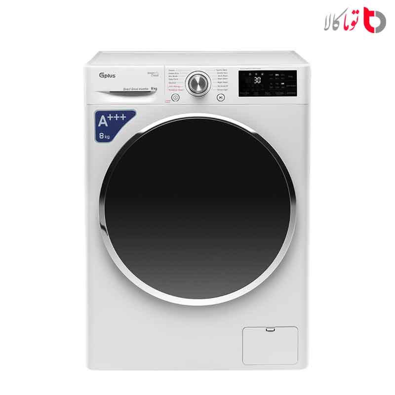 ماشین لباسشویی جی پلاس مدل GWM-L909W ظرفیت 9 کیلوگرم