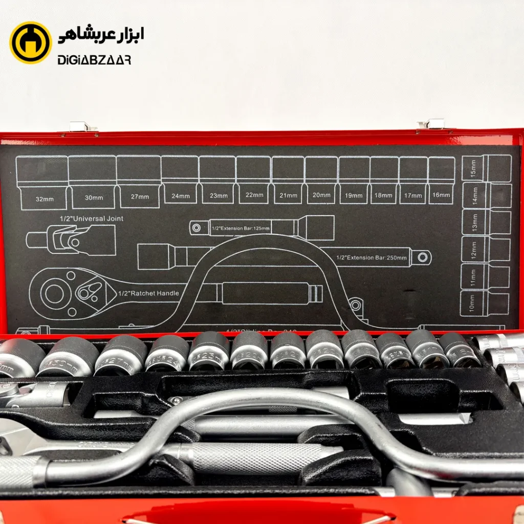 جعبه بکس سفید 24 پارچه 6 پر 1.2 اینچ المکس مدل SS8900 — تصویر ۵