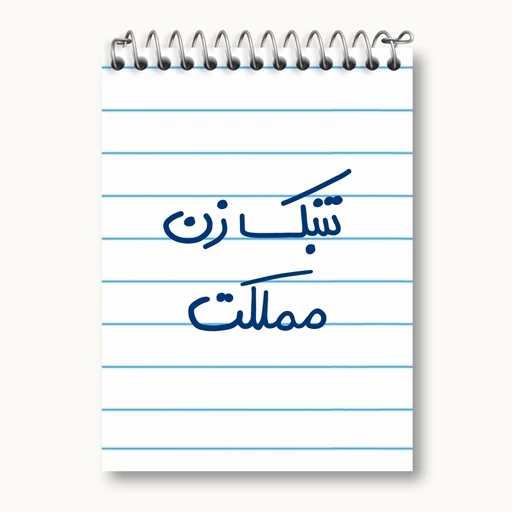 دفتر یادداشت 50 برگ خندالو طرح تنبک زن مملکت کد 5641