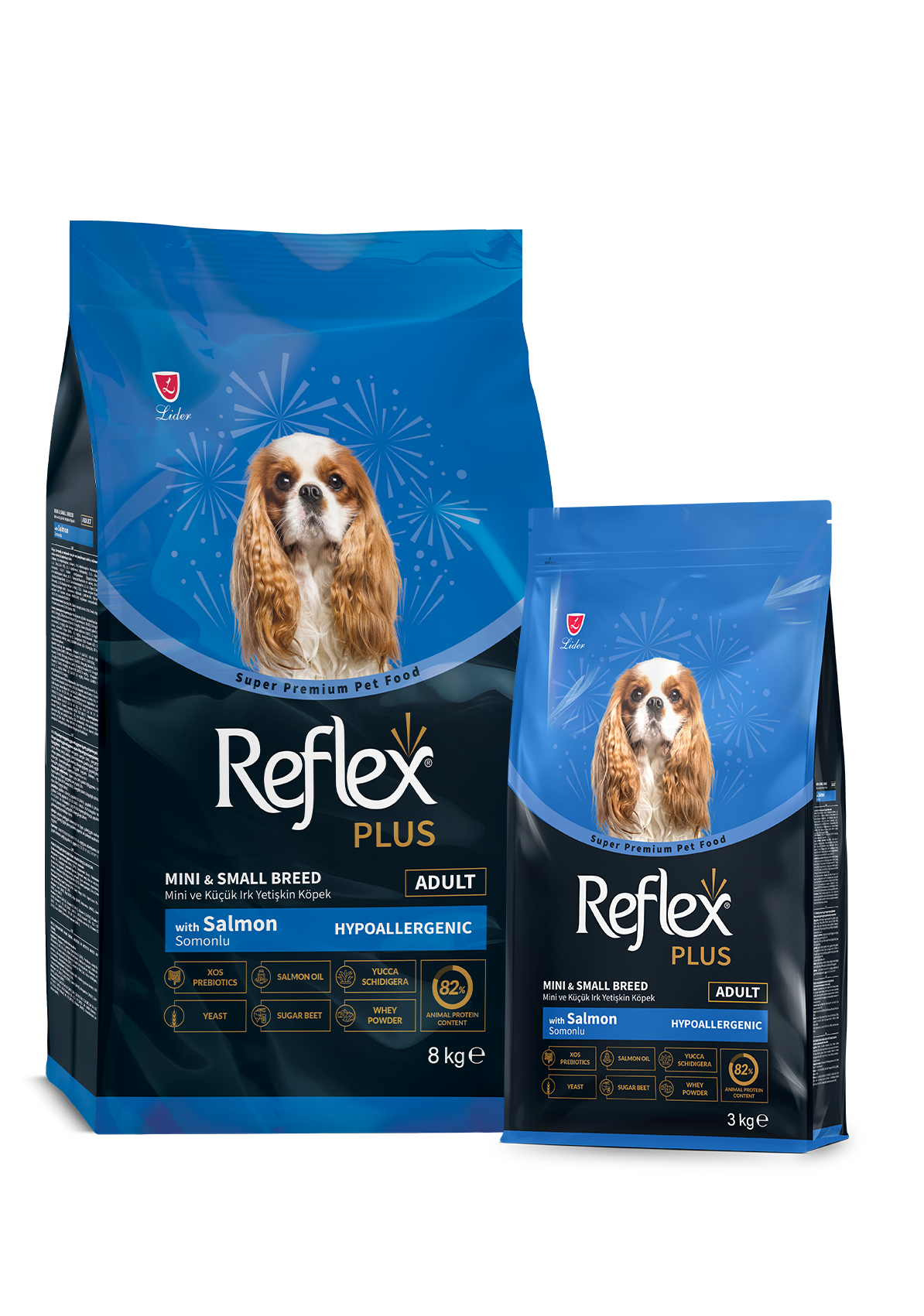 غذای خشک سگ اسمال برید رفلکس پلاس (وزن 3KG) Mini &amp;amp; Small Breed Adult Salmon_REFLEX PLUS