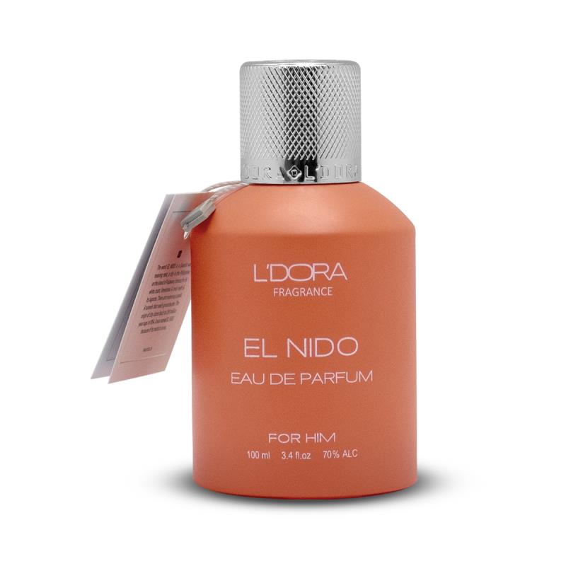 عطر ادوپرفیوم مردانه فراگرنس ورد مدل النیدو EL NIDO (ضمانت اصالت و تاریخ انقضا) لدورا