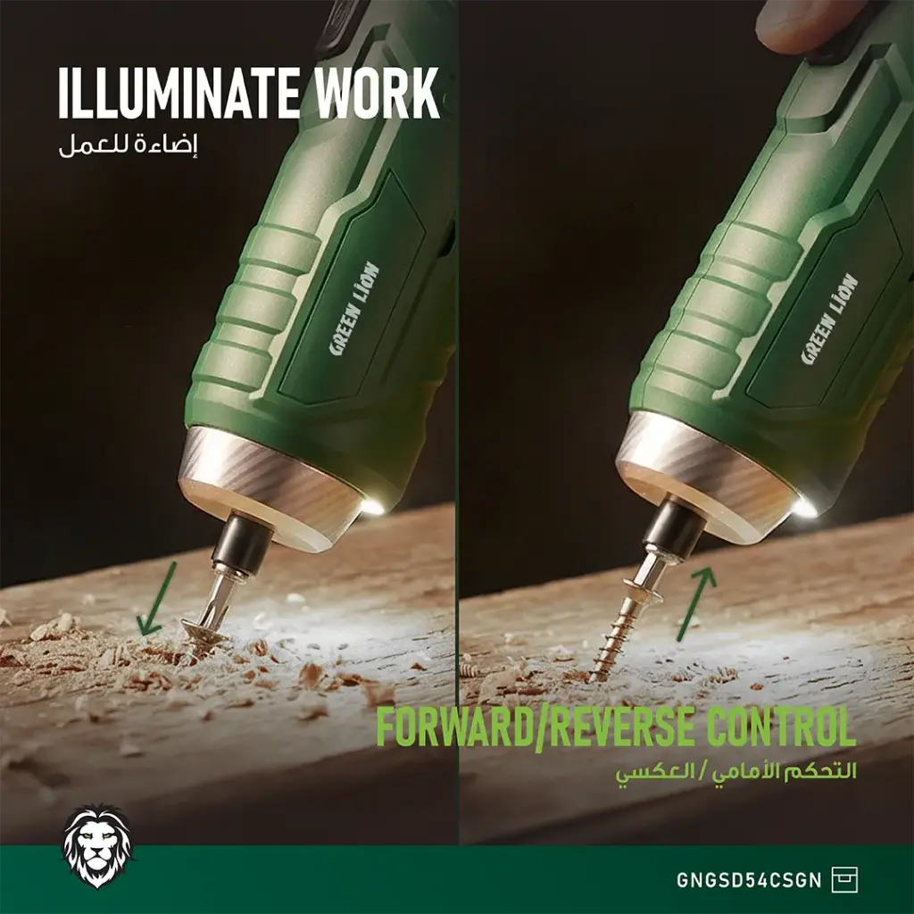 پیچ گوشتی شارژی گرین لاین مدل GSD-54 — تصویر ۸