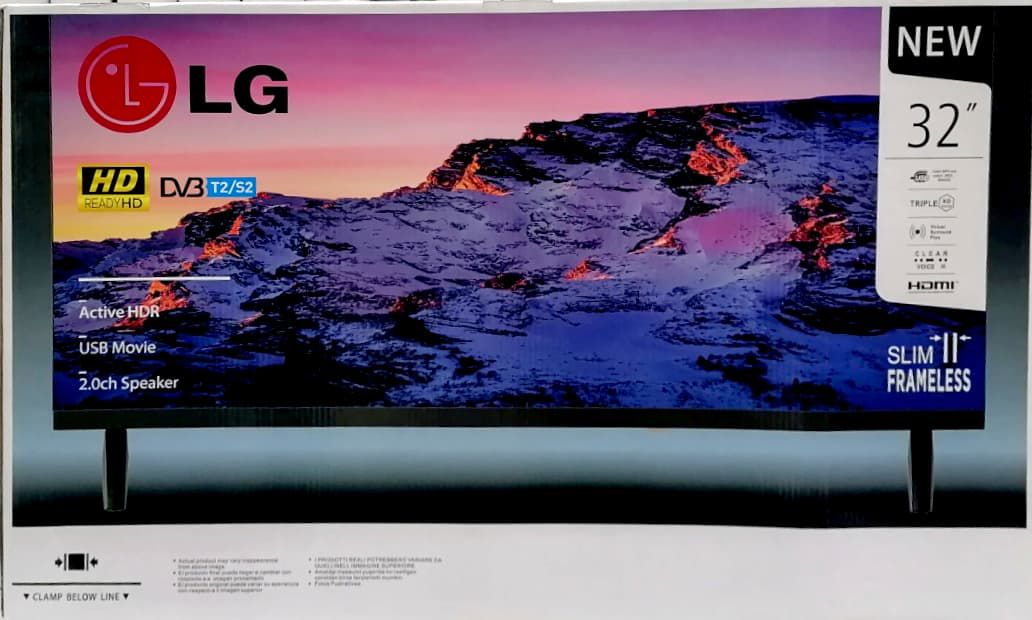 تلویزیون ال جی ۳۲ اینچ HD Ready Slim Frameless مدل ۲۰۲۵ غیرهوشمند - صادقی مارکت