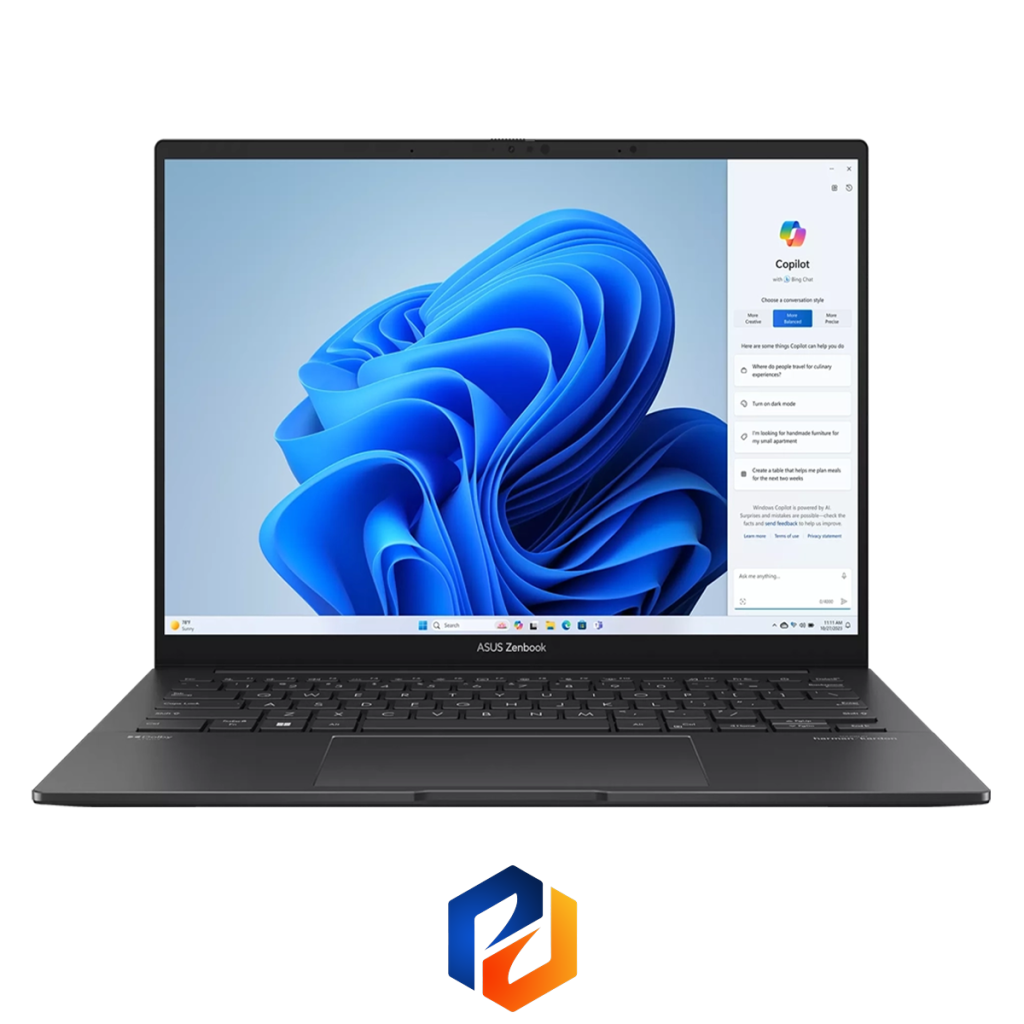 لپ‌تاپ ASUS Zenbook 14 OLED Q425M | رم 16 | حافظه 1 ترابایت | پردازنده ULTRA 7 155H(استوک) | نمایشگر 14 اینچ | SSD — تصویر ۲