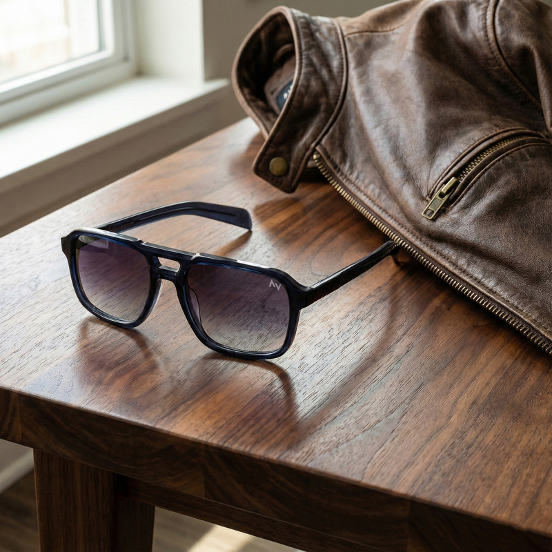 عینک آفتابی خلبانی (Aviator) آلبرت وگ مدل S32133C4 Acetate Avantgarde Visionary — تصویر ۴