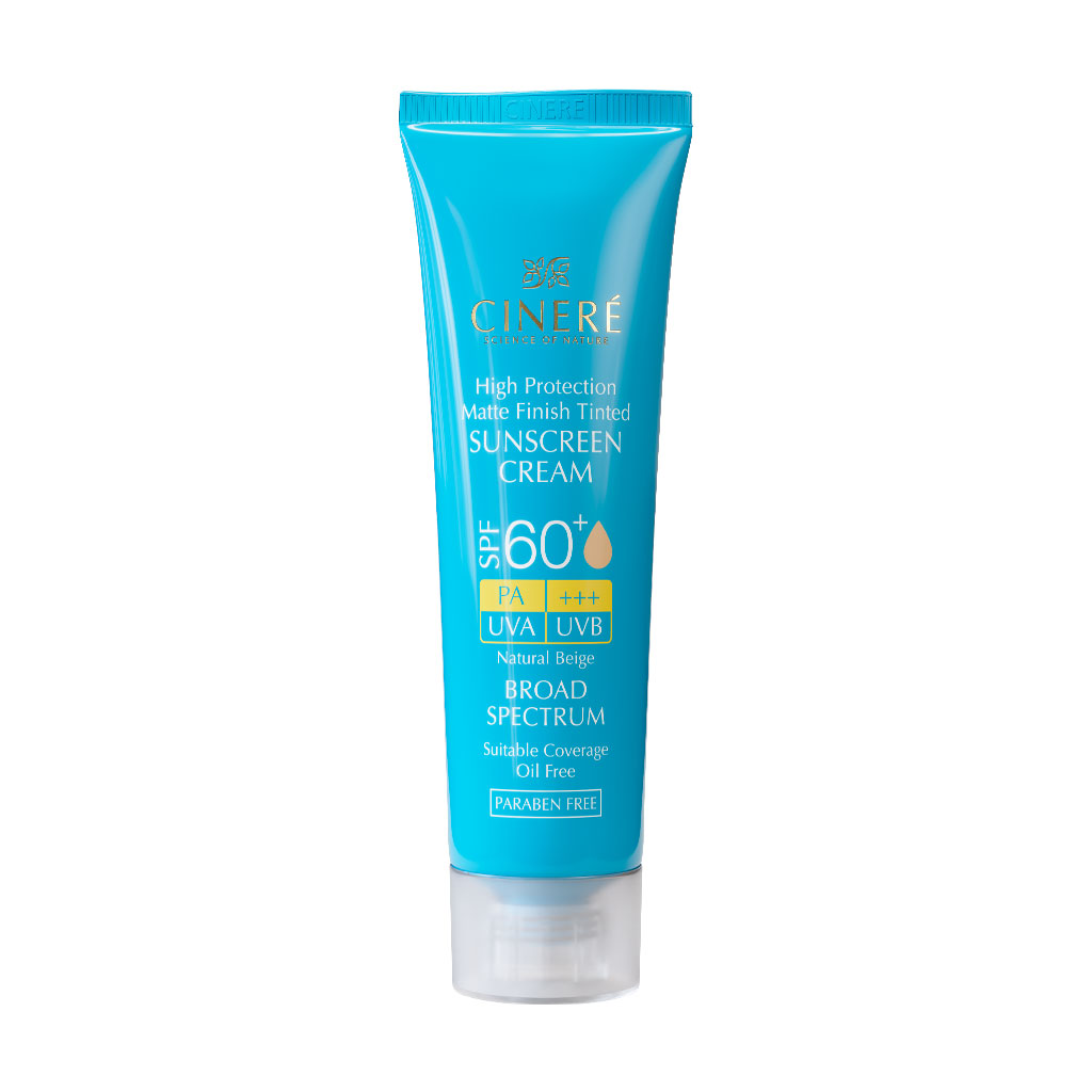 کرم ضد آفتابSPF60رنگی کاملا مات و فاقد چربی مای