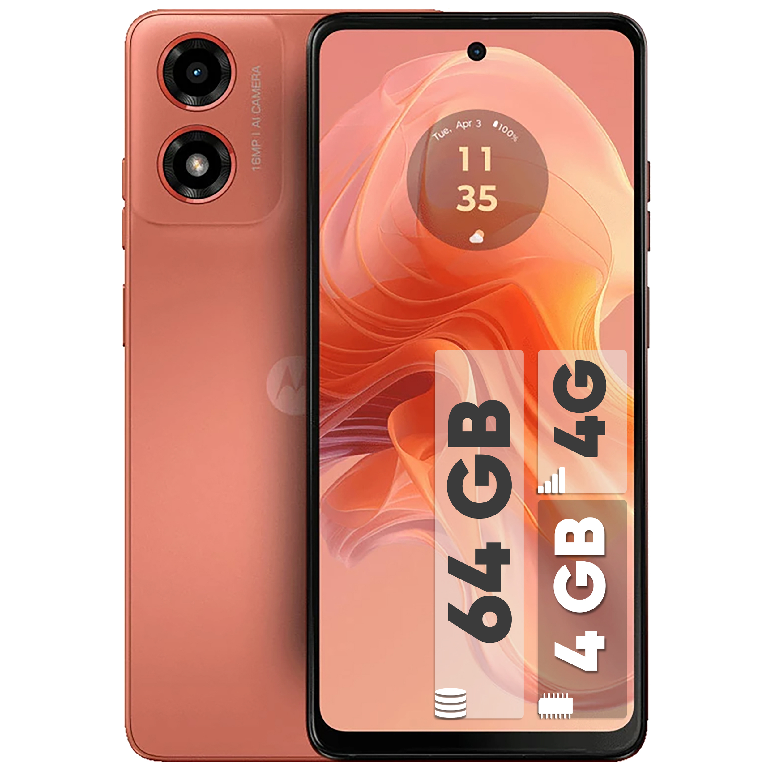 گوشی موبایل موتورولا مدل Moto G04 دو سیم کارت ظرفیت 64 گیگابایت و رم 4 گیگابایت — تصویر ۲