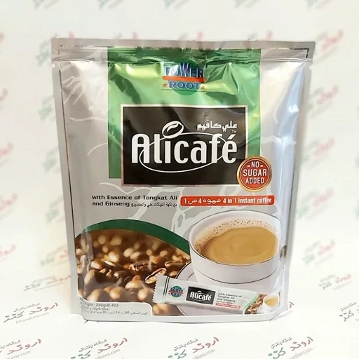 قهوه علی کافه AliCafe جینسینگ بدون شکر