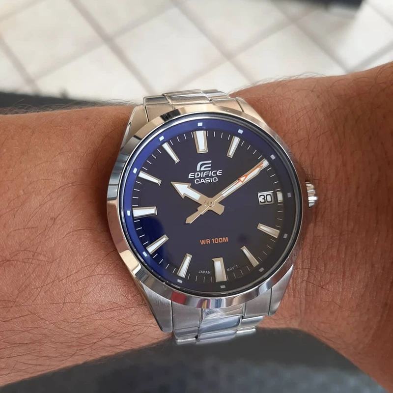 ساعت مچی مردانه برند EDIFICE کاسیو مدل CASIO-EFV-100D-2AVUDF — تصویر ۳
