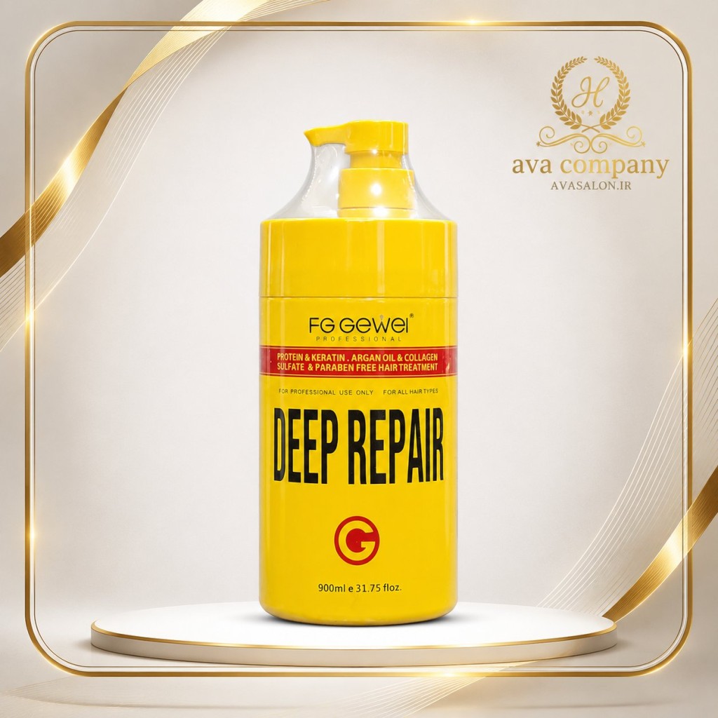 ماسک مو ترمیم‌کننده FG GeWe First Aid Repair 2000 میل | پروتئین، کراتین، آرگان و کلاژن