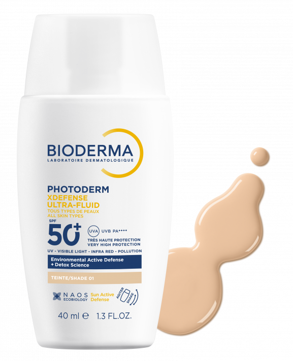 کرم ضدآفتاب فتودرم الترا فلوئید +SPF 50 بژ خیلی روشن بایودرما - مسافری