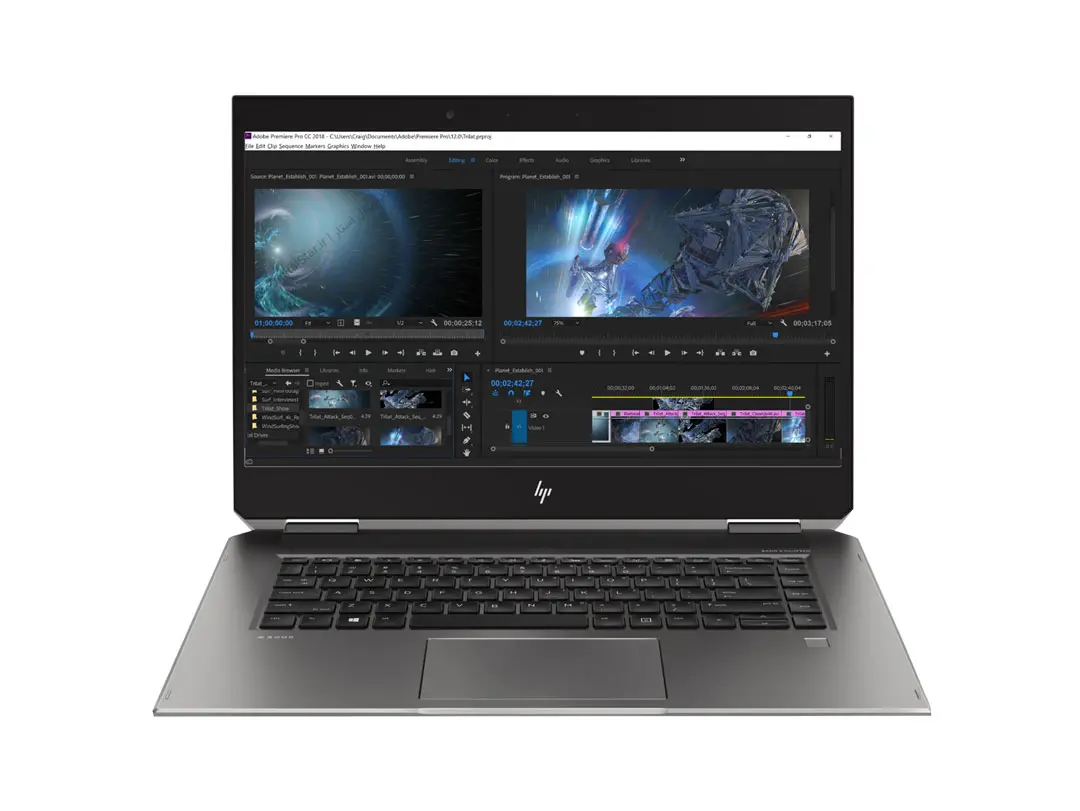 لپ تاپ ورک استیشن 15.6 اینچ اچ پی Zbook Studio مدل HP Zbook Studio 15 G5 x360 i7 16GB 512GB 4GB