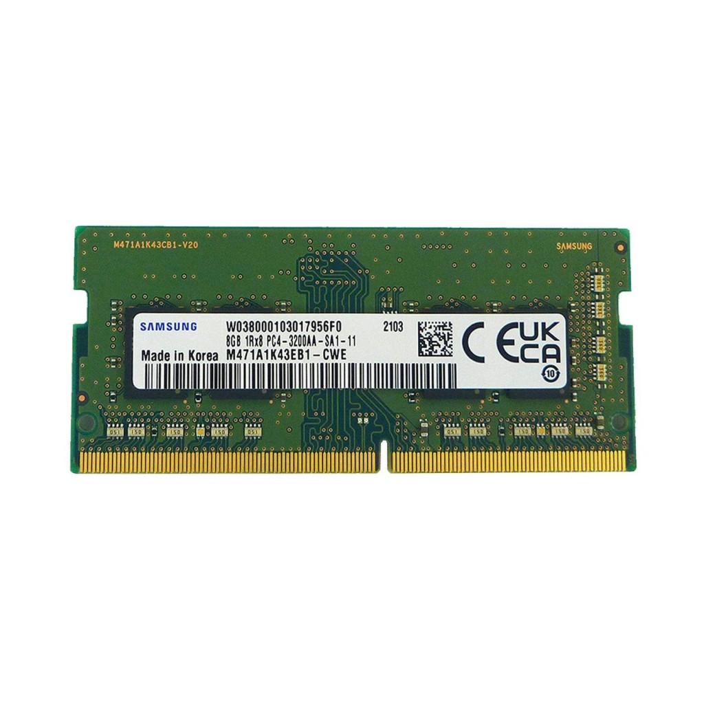 رم 8GB لپتاپ DDR4 مدل Samsung فرکانس 3200MHz