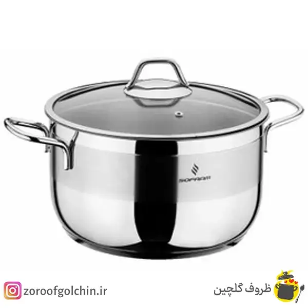 قابلمه استیل سفرام سایز 12 — تصویر ۲