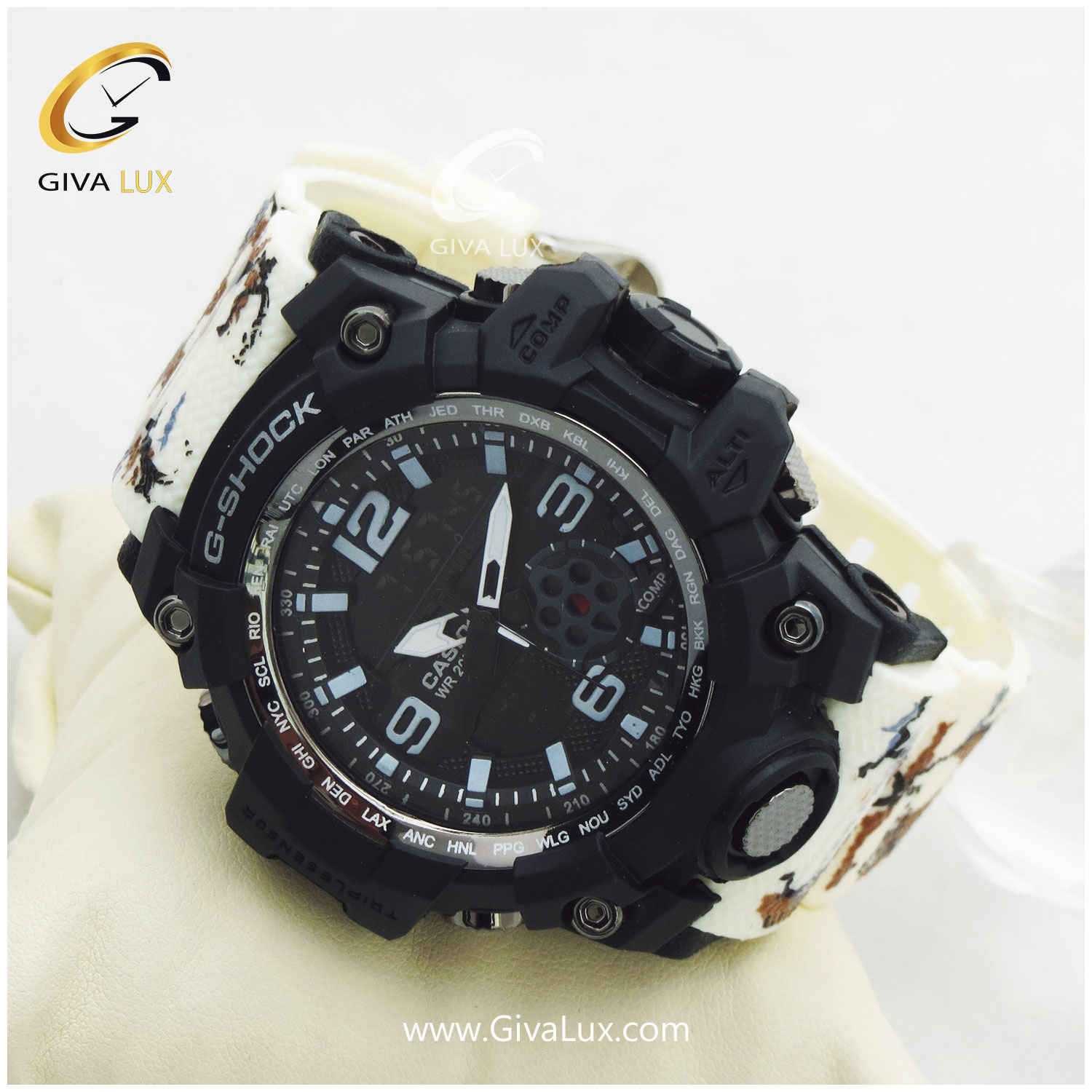 ساعت مچی اسپرت کاسیو جیشاک G-shock دو زمانه | برند کاسیو CASIO | کد 66260 — تصویر ۲