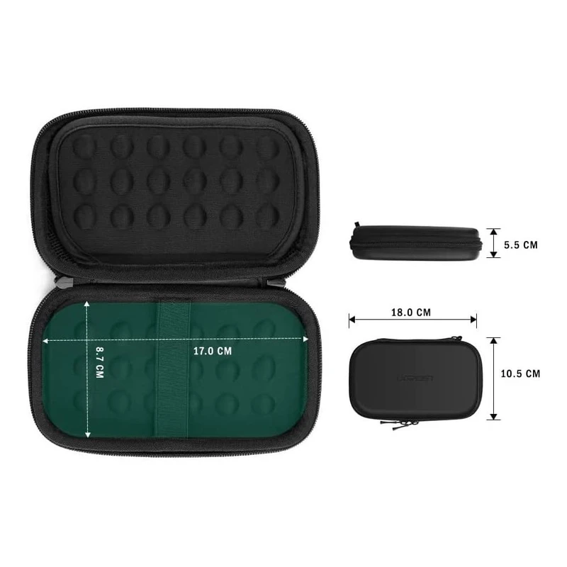 کیف هدفون و لوازم جانبی یوگرین Ugreen LP128 | عمیروم — تصویر ۴