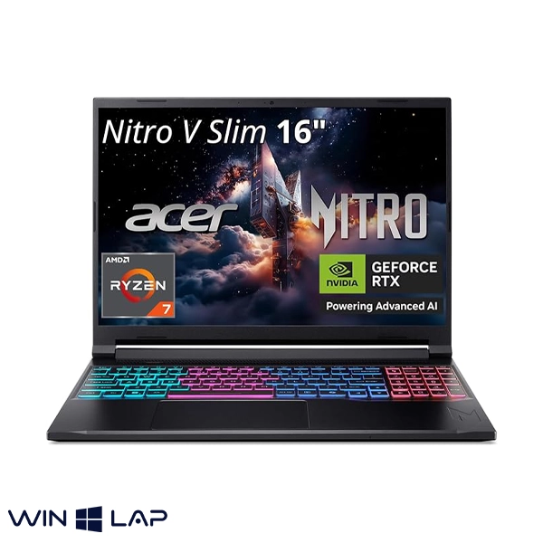 لپ تاپ گیمینگ Acer مدل NITRO ANV 16-S41 - پردازنده Ryzen 7 AI-260W - گرافیک 8GB RTX 5070 حافظه RAM 16GB حافظه هارد SSD 512GB