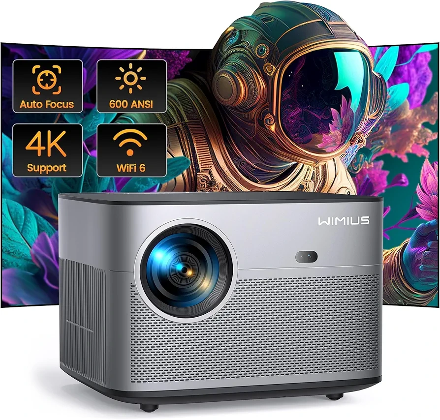 ویدئو پروژکتور هوشمند WiMiUS P64 پشتیبانی 4K و فوکوس خودکار | با ضمانت — تصویر ۲