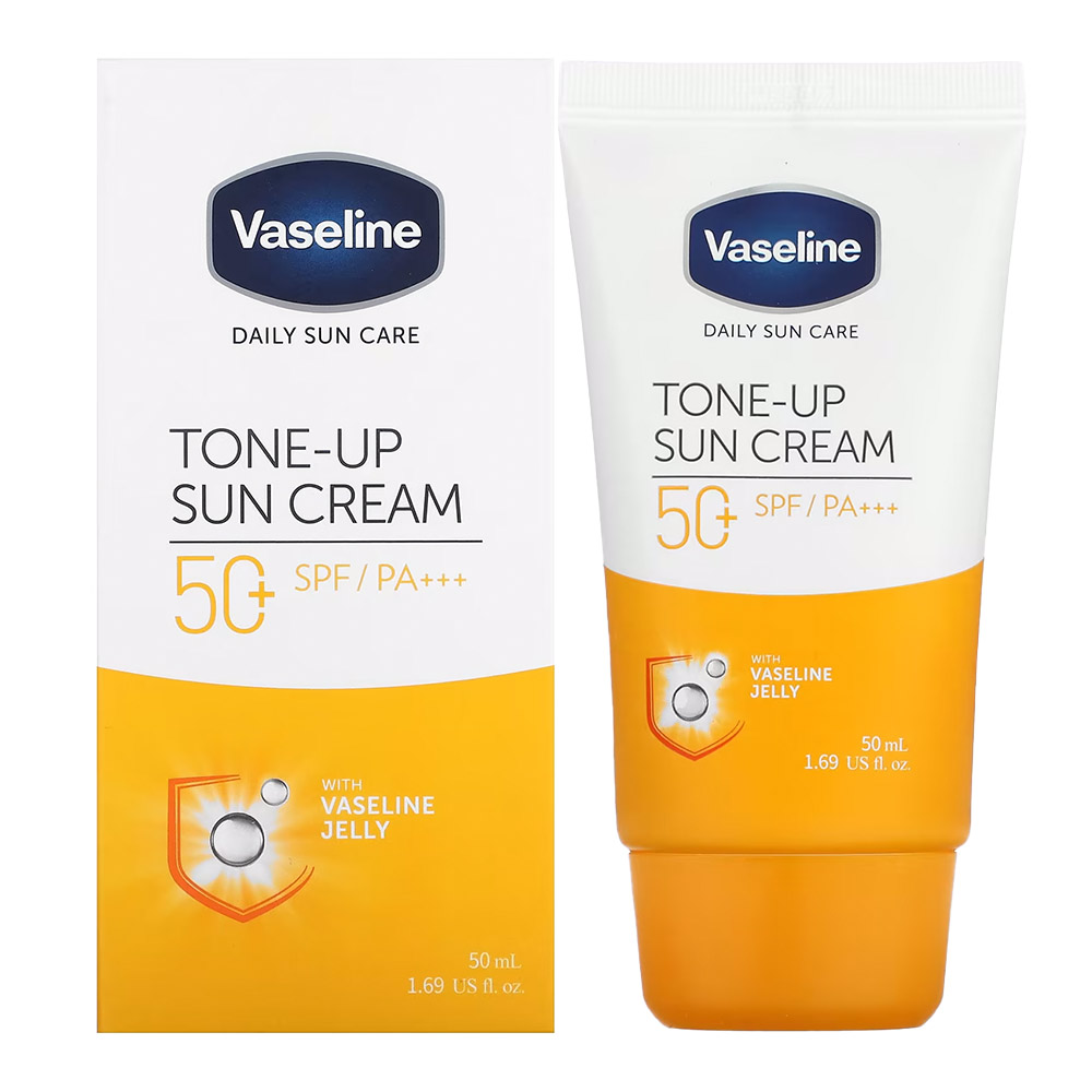 ضد آفتاب کرمی تون آپ وازلین روشن کننده حجم 50 میل Vaseline