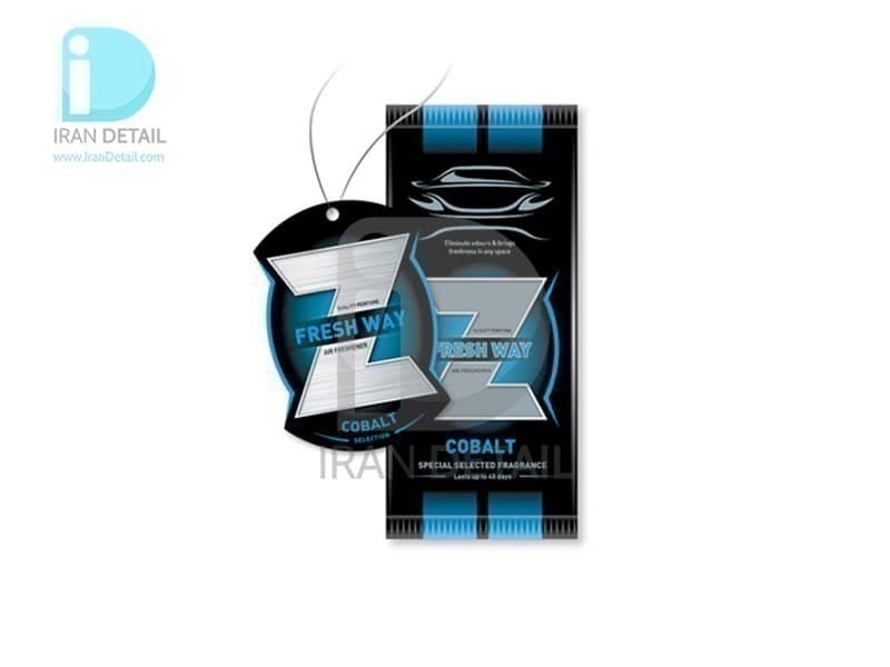 خوشبوکننده خودرو کارتی فرش وی مدل Fresh Way Car Air Freshener COBALT Z