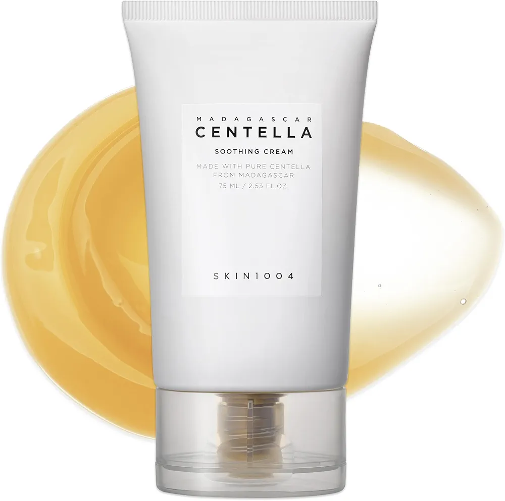 کرم مرطوب کننده و آبرسان سنتلا ماداگاسکار اسکین 1004 مدل Madagascar Centella Cream حجم 75 میل | ترمیم کننده و تقویت کننده پوست حساس — تصویر ۲