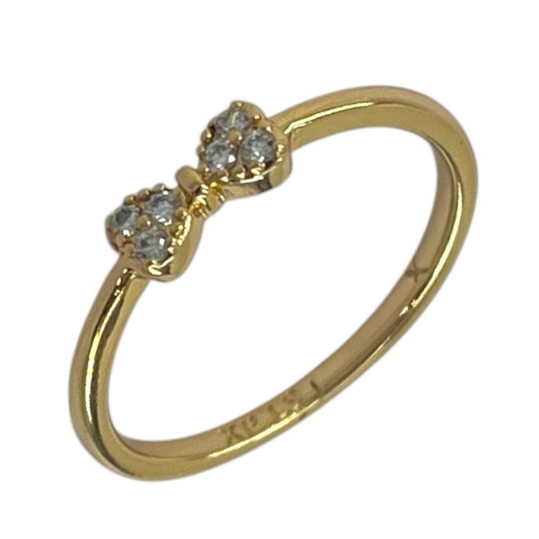 انگشتر زنانه ژوپینگ مدل پاپیون کد R51895 — تصویر ۲