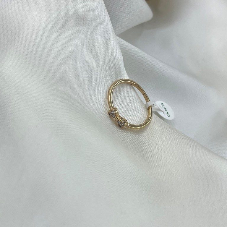 انگشتر زنانه ژوپینگ مدل پاپیون کد R51895 — تصویر ۳