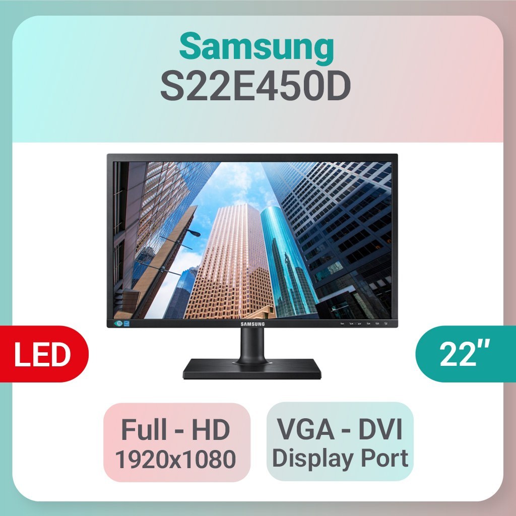 مانیتور استوک Samsung S22E450 سایز 22 اینچ FHD LED TN 5ms