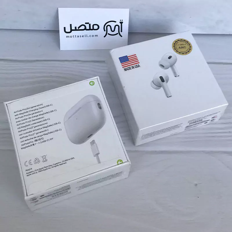 ایرپاد پرو2 لوگو آمریکا سفارش ایرلند ANC Airpods Pro 2nd 2024 | متصل