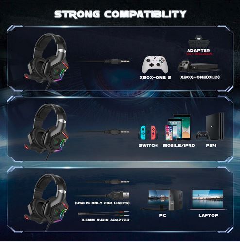هدست مخصوص بازی اونیکوما مدل ONIKUMA Gaming K10 Pro — تصویر ۳