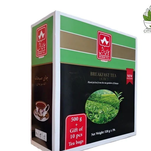 چای صبحانه کله مورچه 500 گرمی-دبش+10 عدد چای کیسه ای