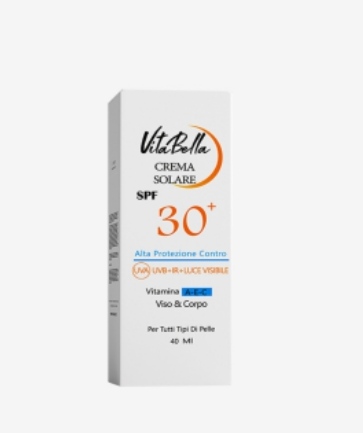 کرم ضد آفتاب بی رنگ حجم ۴۰ میل ویتابلا spf 30 — تصویر ۲