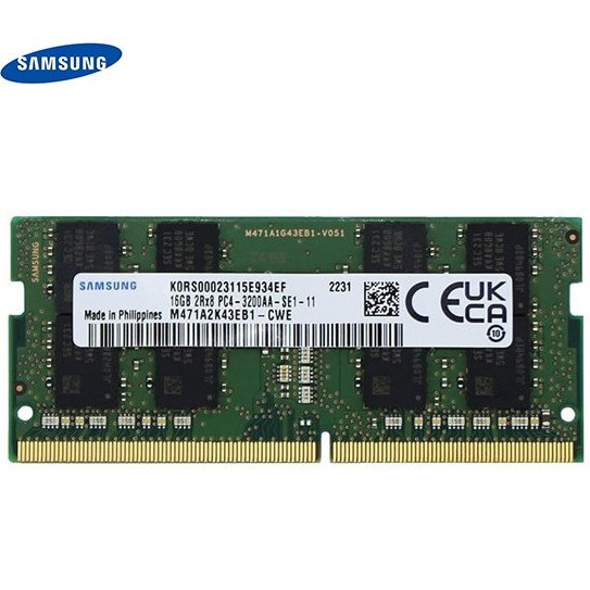 رم لپ‌تاپ رو دستگاهی DDR4 تک کاناله 3200 مگاهرتز سامسونگ ظرفیت 16 گیگابایت