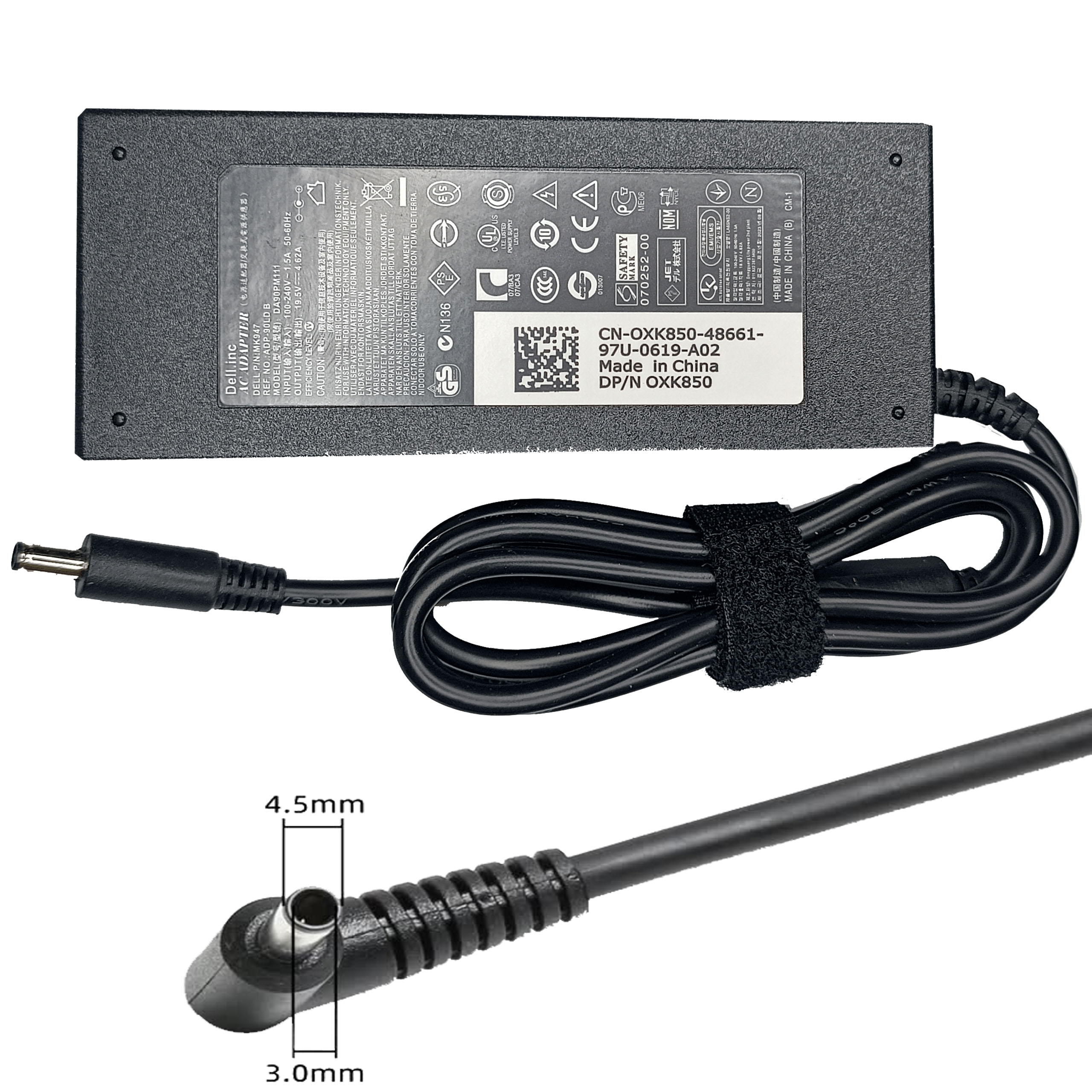 آداپتور لپ تاپ دل سر ریز19.5V 4,62A (90W)ADAPTER DELL — تصویر ۴