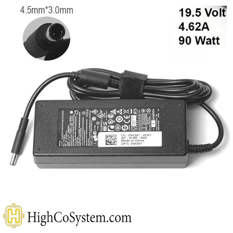 آداپتور لپ تاپ دل سر ریز19.5V 4,62A (90W)ADAPTER DELL