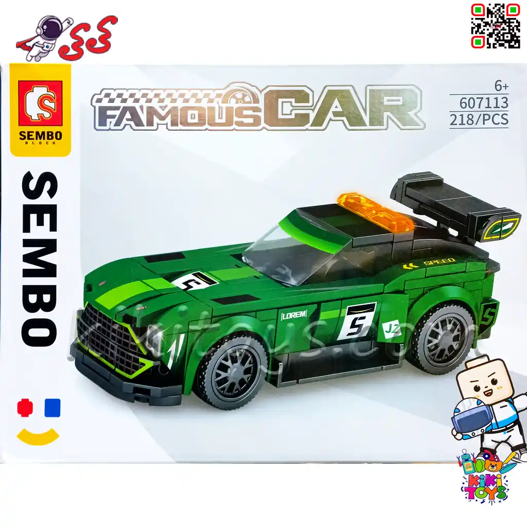 لگو ماشین مسابقهای 4 در 1 سمبو Famous Car مدل 607116-607113 | 873 قطعه — تصویر ۴
