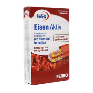 کپسول آیزن اکتیو یوروویتال بسته 30 عددی — تصویر ۲