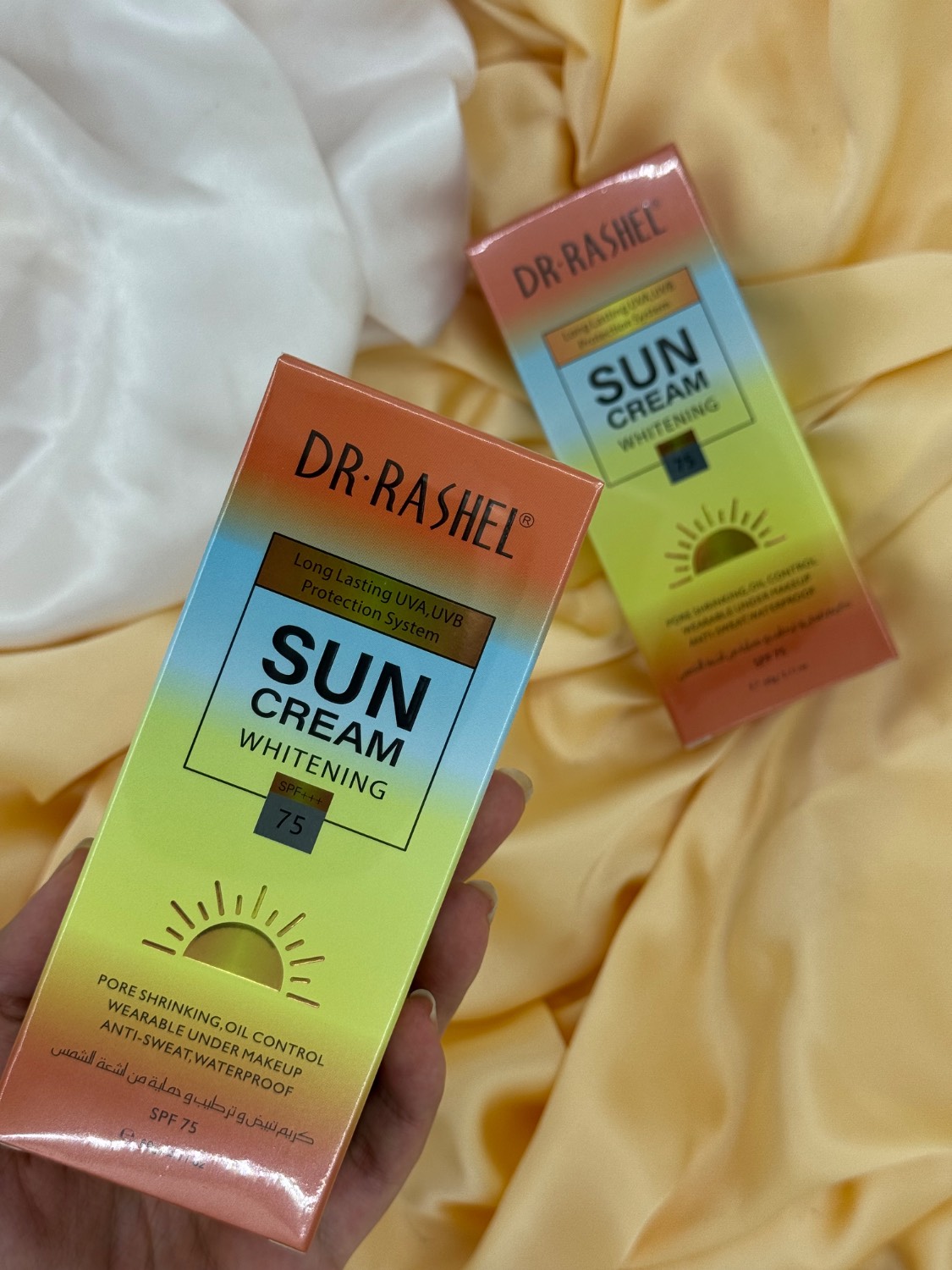کرم ضد آفتاب دکتر راshل SPF 75 حجم 60 میلیلیتر