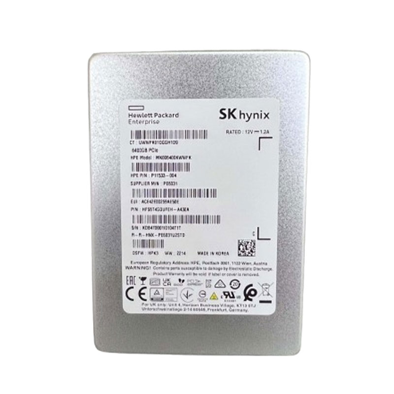 هارد سرور SSD اچ پی HPE 6.4TB NVMe U.2 2.5 Inch مدل MK006400KWWFK