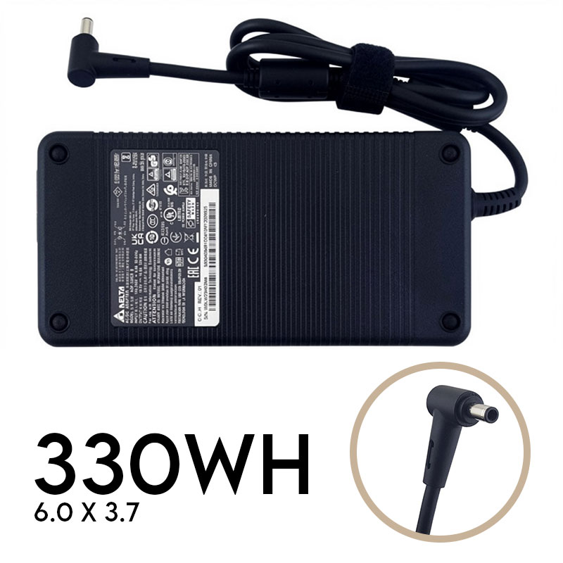 آداپتور لپ تاپ ایسوس 330Wh | ولتاژ 19.5V — 16.9A | سرفیش 3.7*6.0 میلی متر (سوزندار)