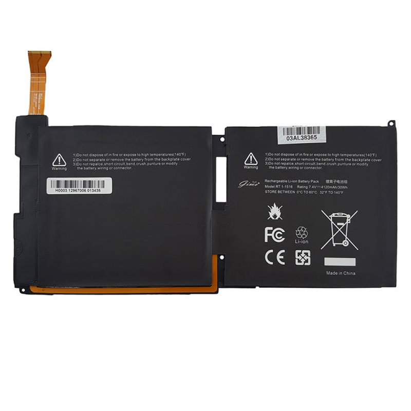 باتری داخلی تبلت مایکروسافت Surface RT 1 1516 | برند Gimo Plus | ظرفیت 4120 | 30 وات | 7.4 ولت
