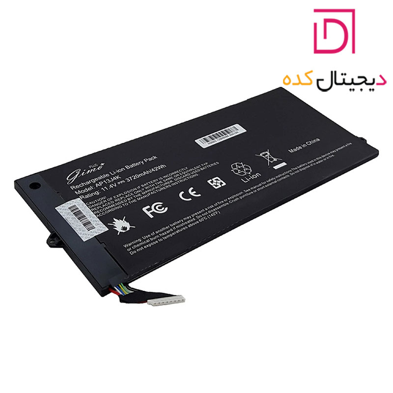 باتری لپ تاپ ایسر ChromeBook C720 | برند Gimo Plus | ظرفیت 3720 | 42 وات | شناسه AP13J4K — تصویر ۶