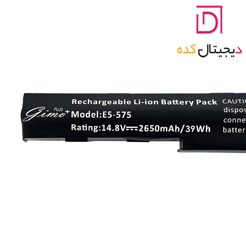 باتری لپ تاپ ایسر Acer Aspire E5-575 | برند Gimo Plus | ظرفیت 2650 | 39 وات — تصویر ۴