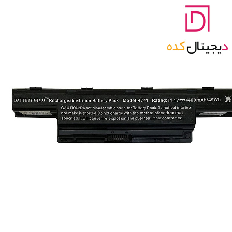 باتری لپ تاپ ایسر Acer Aspire 4741-5741-5742_E1-571 | برند Gimo Plus | ظرفیت 4400 | 49 وات | 6 سلول — تصویر ۴