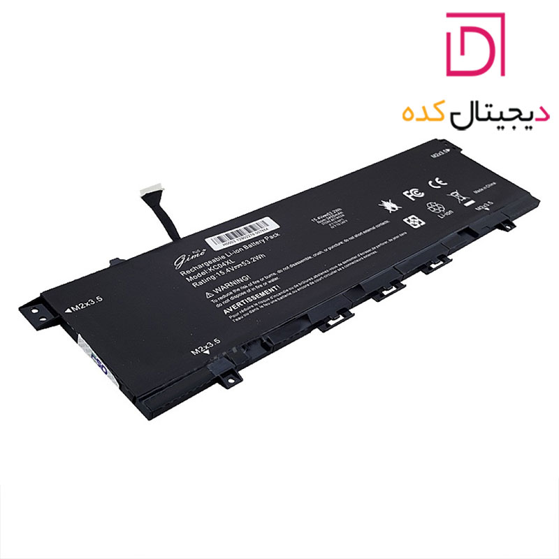 باتری لپ تاپ اچ پی HP ENVY X360 13-AR | برند Gimo Plus | وات 53.2 | 15.4 ولت | KC04XL — تصویر ۵