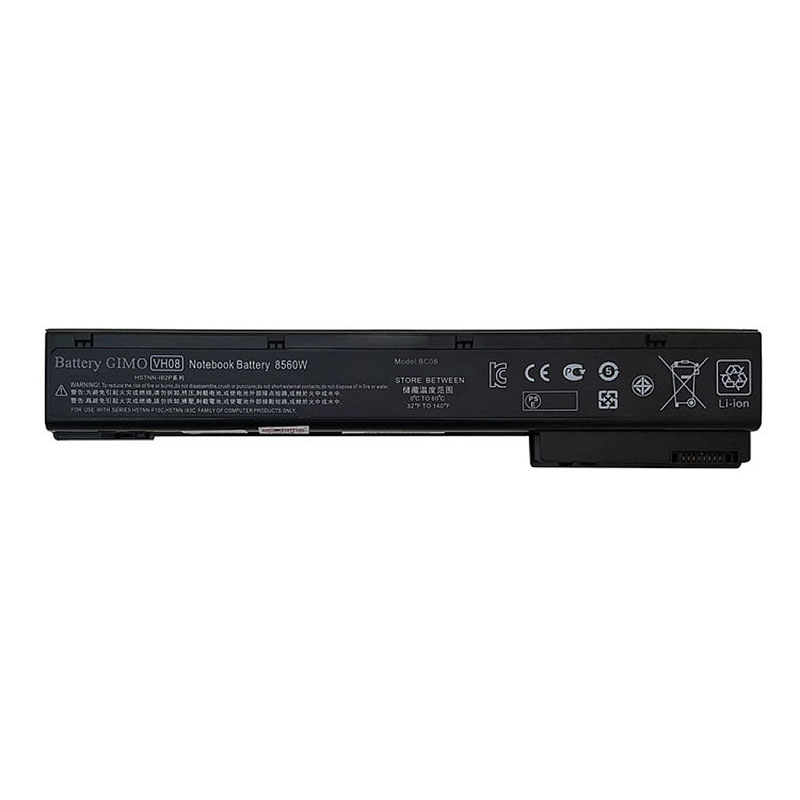 باتری لپ تاپ اچ پی HP EliteBook 8560-8570-8760 | برند GIMO | ظرفیت 4000 | 45 وات | 8 سلول