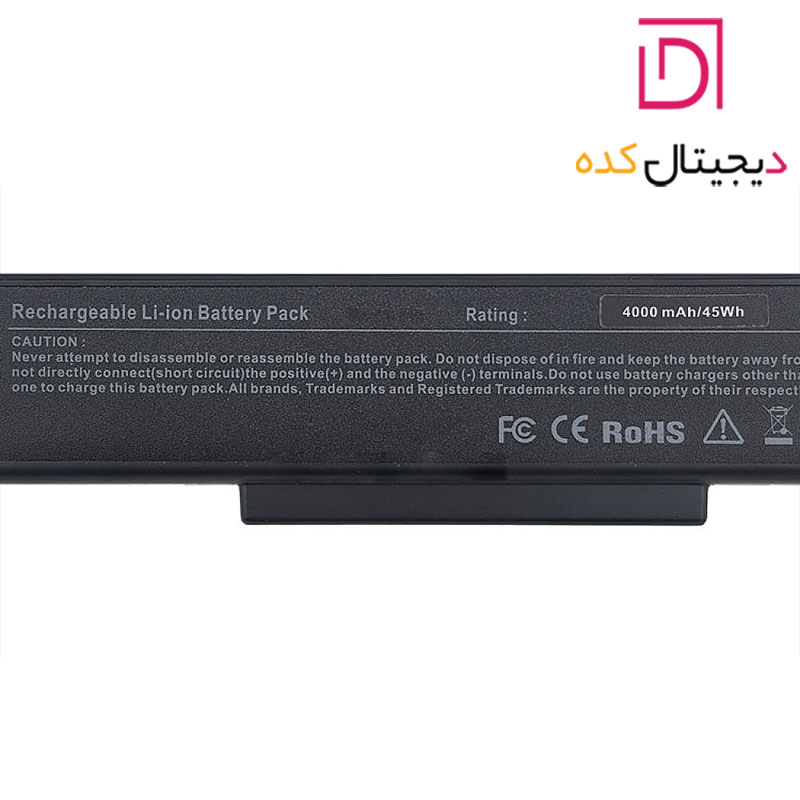 باتری لپ تاپ ام اس آی MSI SQ528 | ظرفیت 4000 | 45 وات | 6 سلول — تصویر ۶