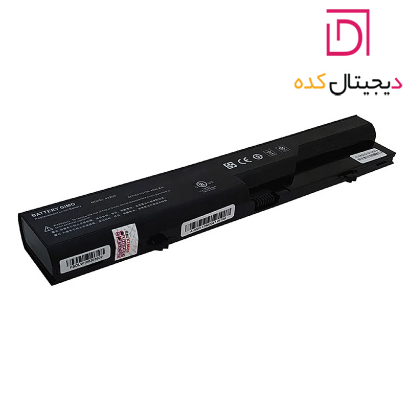 باتری لپ تاپ اچ پی HP Probook 4520S-4320S-4420S | برند GIMO | ظرفیت 4000 | 45 وات | 11.7~10.8 ولت | 6 سلول — تصویر ۳